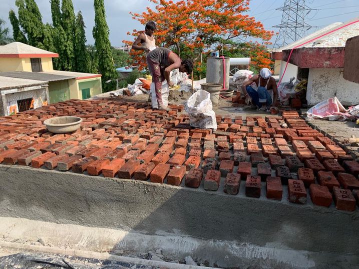 Brickbat Work - Concrete Mix